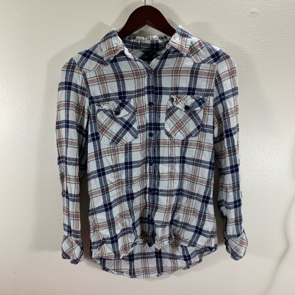Ci Sono S Women’s Flannel Button-Up